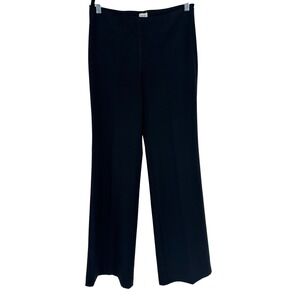 Cache Women's Black Wide Leg Trousers Side Zip Dress Pants Size‎ 8 Made in USA